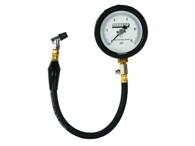 Moroso Tire Pressure Gauge 0-15psi - 4in Display - 1/2 - 89552