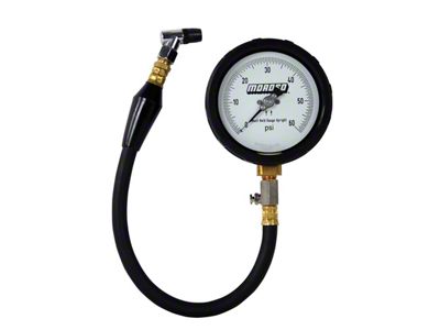 Moroso Tire Pressure Gauge 0-60psi - 4in Display - 1/2 - 89562