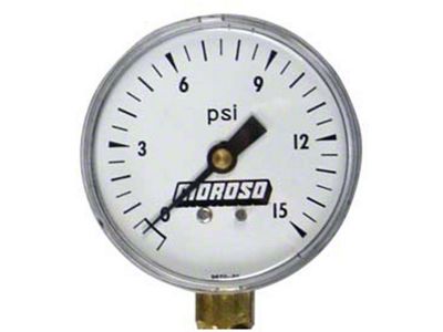 Moroso Tire Pressure Gauge Head 0-15psi Replacement for Part No - 97480