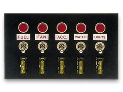 Moroso Toggle Switch Panel - Accesory - 4in x 6.75in - 74134