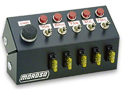Moroso Toggle Switch Panel - Cage Mount - 7in - 74135