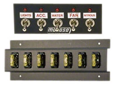 Moroso Toggle Switch Panel - Dash Mount - 2in x - 74133