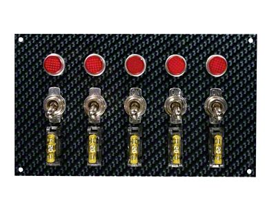 Moroso Toggle Switch Panel - Dash Mount - 4in x - 74148