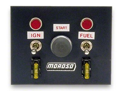 Moroso Toggle Switch Panel - Oval Track - 4in x - 74130