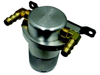 Moroso Universal Air/Oil Separator Catch Can - Small Body w/o - 85496