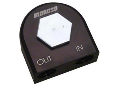 Moroso Universal Remote Oil Filter Adapter - 90 Degree - 23683