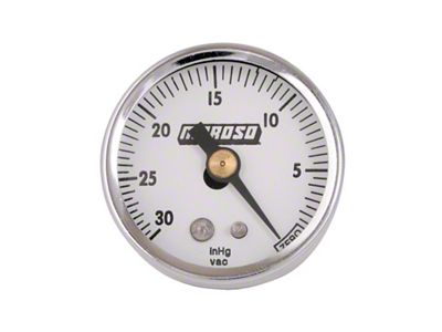 Moroso Vacuum Gauge - 0-30in Hg - 1.5in Diameter - 89610