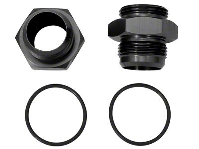 Moroso Vacuum Pump Fitting 16An to -16An w/O-Ring - Aluminum - 22626