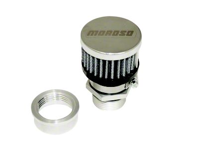 Moroso Weld-On Valve Cover Breather Kit - Aluminum Valve Covers - 68852
