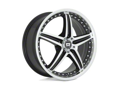 Motegi D5S Gloss Black Machined Wheel; 16x7; 45mm Offset