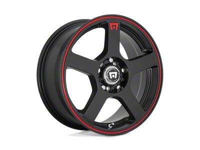 Motegi FS5 Matte Black with Red Racing Stripe Wheel; 15x6.5; 40mm Offset