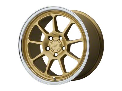 Motegi MR135 Gold Center with Machined Lip Wheel; 17x8.5; 45mm Offset