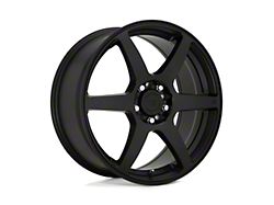 Motegi CS6 Satin Black Wheel; 15x6.5; 40mm Offset; 5x100/5x114.3mm Bolt Pattern; 72.56mm Hub Bore