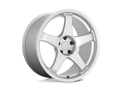 Motegi CS5 Hyper Silver Wheel; 18x8.5; 35mm Offset; 5x114.3mm Bolt Pattern; 72.56mm Hub Bore