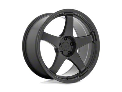 Motegi CS5 Satin Black 4-Wheel Kit; 18x9.5; 40mm Offset; 5x114.3mm Bolt Pattern; 72.56mm Hub Bore (04-14 Impreza WRX STI, WRX STI Limited)