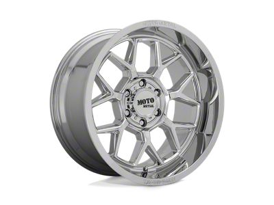 Moto Metal Banshee Chrome Wheel; 20x10; -18mm Offset; 8x165.1mm Bolt Pattern; 125.10mm Hub Bore