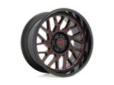 Moto Metal MO805 Gloss Black Milled with Red Tint Wheel; 20x10; -18mm Offset; 5x127mm Bolt Pattern; 71.50mm Hub Bore