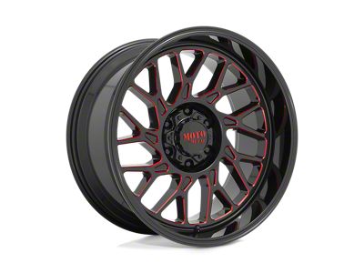 Moto Metal MO805 Gloss Black Milled with Red Tint Wheel; 20x10; -18mm Offset
