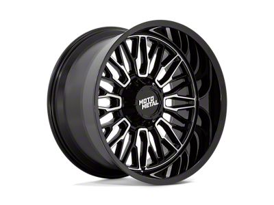 Moto Metal Stinger Gloss Black Machined Wheel; 20x10; -18mm Offset