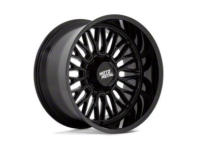 Moto Metal Stinger Gloss Black Wheel; 22x10; -18mm Offset; 5x127/5x139.7mm Bolt Pattern; 78.10mm Hub Bore