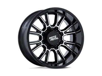 Moto Metal Legacy Gloss Black Machined Wheel; 20x10; -18mm Offset