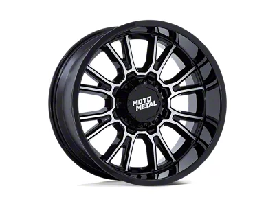 Moto Metal Legacy Gloss Black Machined Wheel; 20x9; 20mm Offset