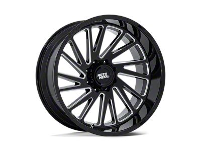 Moto Metal Combat Gloss Black Milled Wheel; 22x10; -18mm Offset