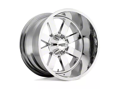 Moto Metal MO962 Chrome Wheel; 18x9; 0mm Offset; 8x165.1mm Bolt Pattern; 125.10mm Hub Bore