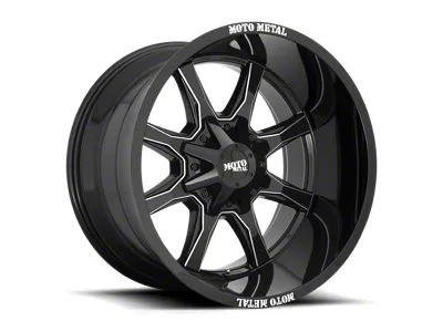 Moto Metal MO970 Gloss Black Milled Wheel; 20x10; 12mm Offset