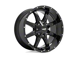 Moto Metal MO970 Gloss Black Milled Wheel; 18x10; -24mm Offset; 8x170mm Bolt Pattern; 125.10mm Hub Bore 