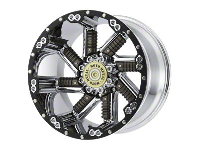 Moto Metal Buckshot Chrome with Gunmetal Inserts Wheel; 22x12; -44mm Offset