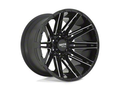 Moto Metal Kraken Gloss Black Milled Wheel; 20x10; -18mm Offset