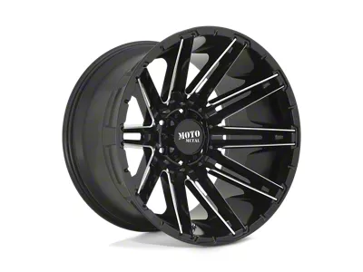 Moto Metal MO998 Kraken Gloss Black Milled Wheel; 22x10; -18mm Offset