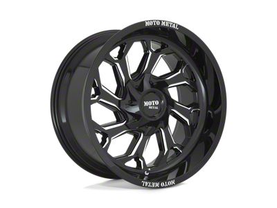 Moto Metal MO999 Gloss Black Milled Wheel; 20x10; -18mm Offset