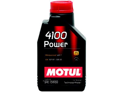 Motul 1L Engine Oil 4100 POWER 15W50 - VW 505 - 102773
