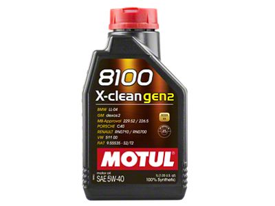 Motul 1L Synthetic Engine Oil 8100 X-CLEAN Gen 2 5W40 - 109761