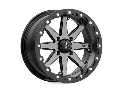 MSA Offroad Wheels LOK Beadlock Charcoal Tint Wheel; 16x7; 0mm Offset