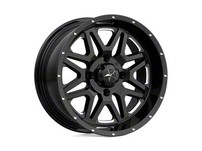 MSA Offroad Wheels VIBE Milled Gloss Black Wheel; 16x7; 0mm Offset