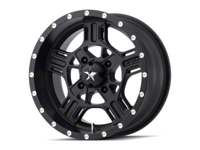 MSA Offroad Wheels Axe Satin Black Wheel; 15x7; 0mm Offset