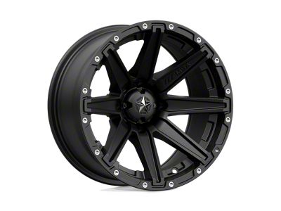 MSA Offroad Wheels Clutch Satin Black Wheel; 14x7; -47mm Offset