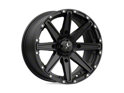 MSA Offroad Wheels Clutch Satin Black Wheel; 15x7; 10mm Offset
