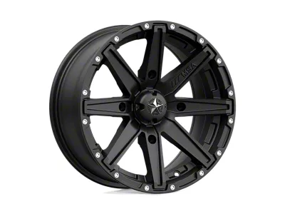 MSA Offroad Wheels Clutch Satin Black Wheel; 15x7; 10mm Offset