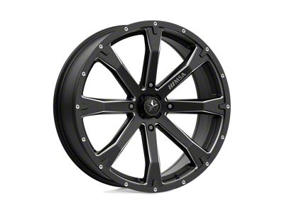 MSA Offroad Wheels Bounty Satin Black Milled Wheel; 20x7; 10mm Offset