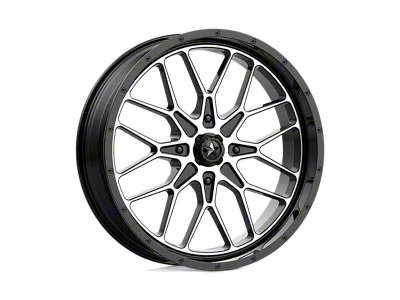 MSA Offroad Wheels Portal Gloss Black Machined Wheel; 18x7; 0mm Offset
