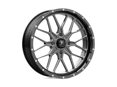 MSA Offroad Wheels Portal Gloss Black Milled Wheel; 20x7; 0mm Offset