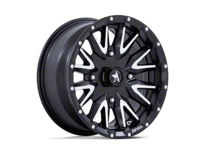 MSA Offroad Wheels Creed Matte Black Machined Wheel; 14x7; 10mm Offset; 4x156mm Bolt Pattern; 115.10mm Hub Bore