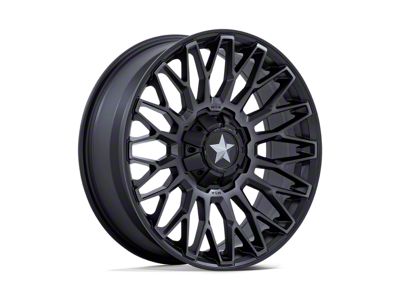 MSA Offroad Wheels Clubber Matte Black Wheel; 22x7; 0mm Offset; 4x137/4x156mm Bolt Pattern; 110.10mm Hub Bore
