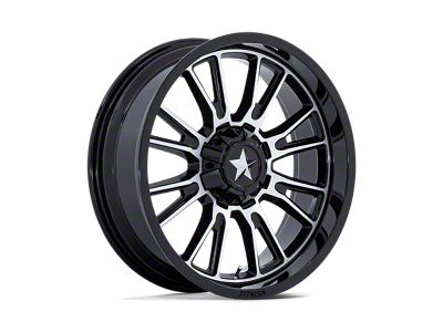MSA Offroad Wheels Thunderlips Gloss Black Machined Wheel; 15x7; 10mm Offset