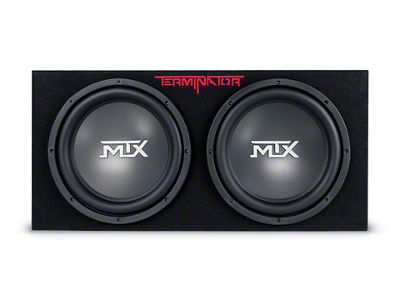 MTX Audio Terminator Dual 12-Inch Vented Enclosure (Universal; Some Adaptation May Be Required)
