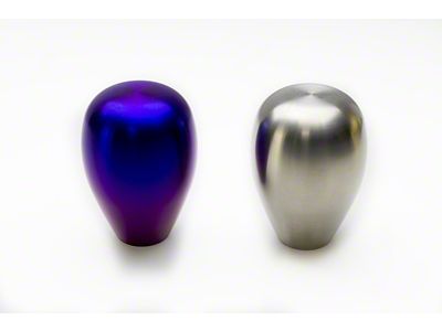 MXP Burned Titanium Tear Drop Shift Knob w/Insert - MXTBSKB
